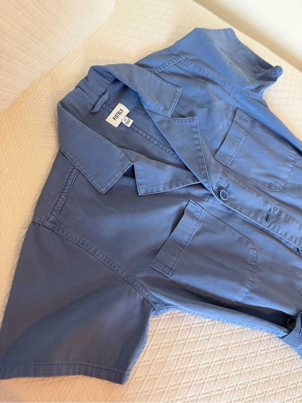 Pistola Classic Blue Utility Jumpsuit - Women - Picture 6 of 12